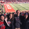 Group photo at the football game