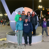 Group photo at the Jazz game