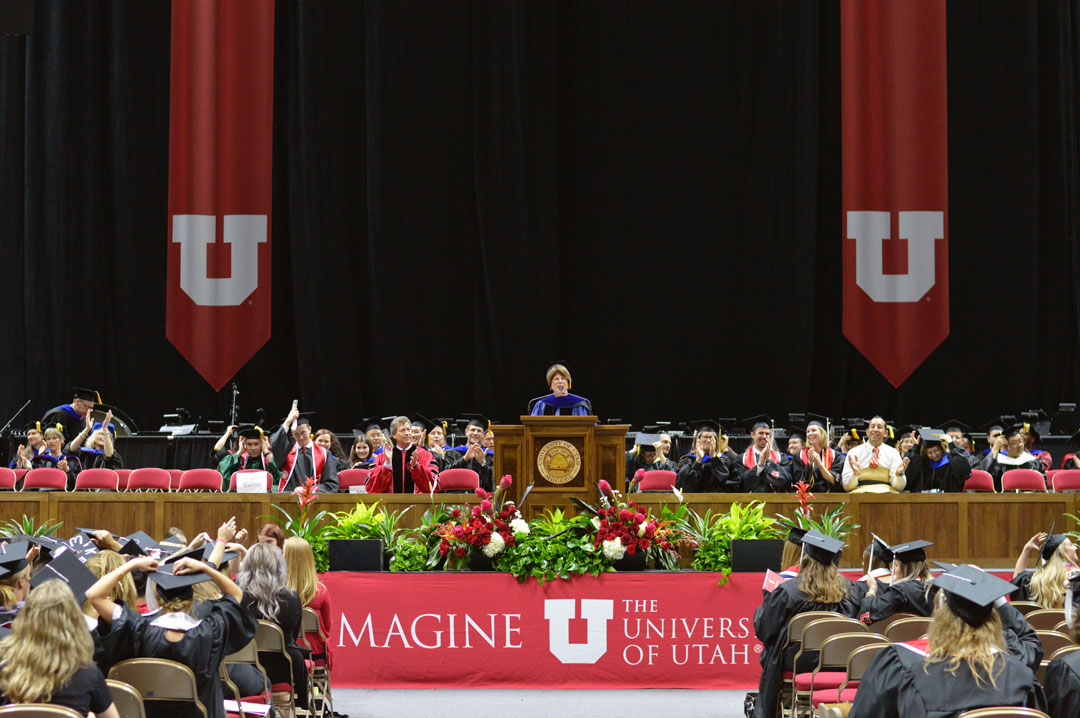 Cindy Berg at Podium